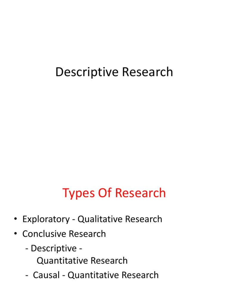 Descriptive Research | Survey Methodology | Quantitative Research