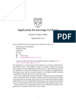 Marriage Application