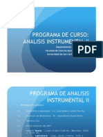 Programa Analisis Instrumental II