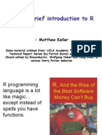 A Very Brief Introduction To R: - Matthew Keller