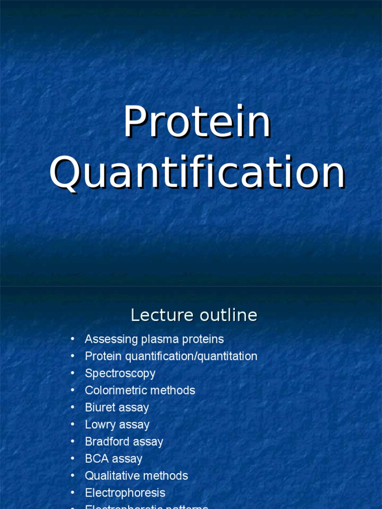 Protein Quantification PDF Gel Electrophoresis Multiple Myeloma