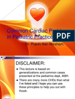 Common cardiac problems in pediatric practice