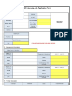 DSME Indonesia Job Application Form: 1. Personal Information