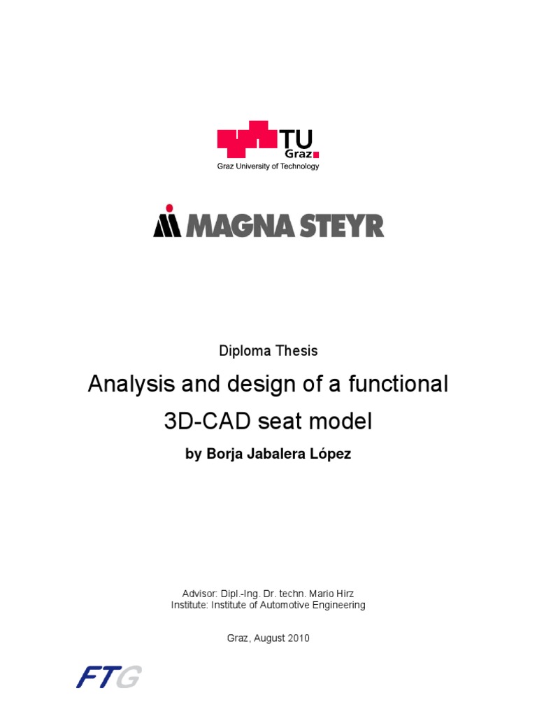 Car Seat Design PDF Kinematics Geometry