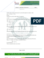 Application of Derivatives