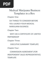 Download Medical Marijuana Business Templates by Douglas Slain SN116491315 doc pdf
