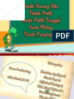 Tanda Kurung Siku, Tanda Petik, Tanda Petik Tunggal, Garis Miring, Tanda Penyingkat