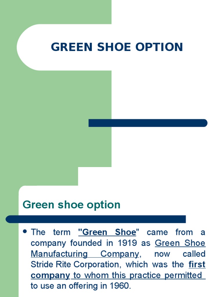 Greenshoe Option