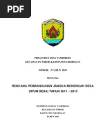 Download Perdes Tambirejo No 3 Tahun 2010 tentang Rencana Pembangunan Jangka Menengah Desa  RPJMDes  Tahun 2011-2015 by Desa Tambirejo Toroh SN116495822 doc pdf