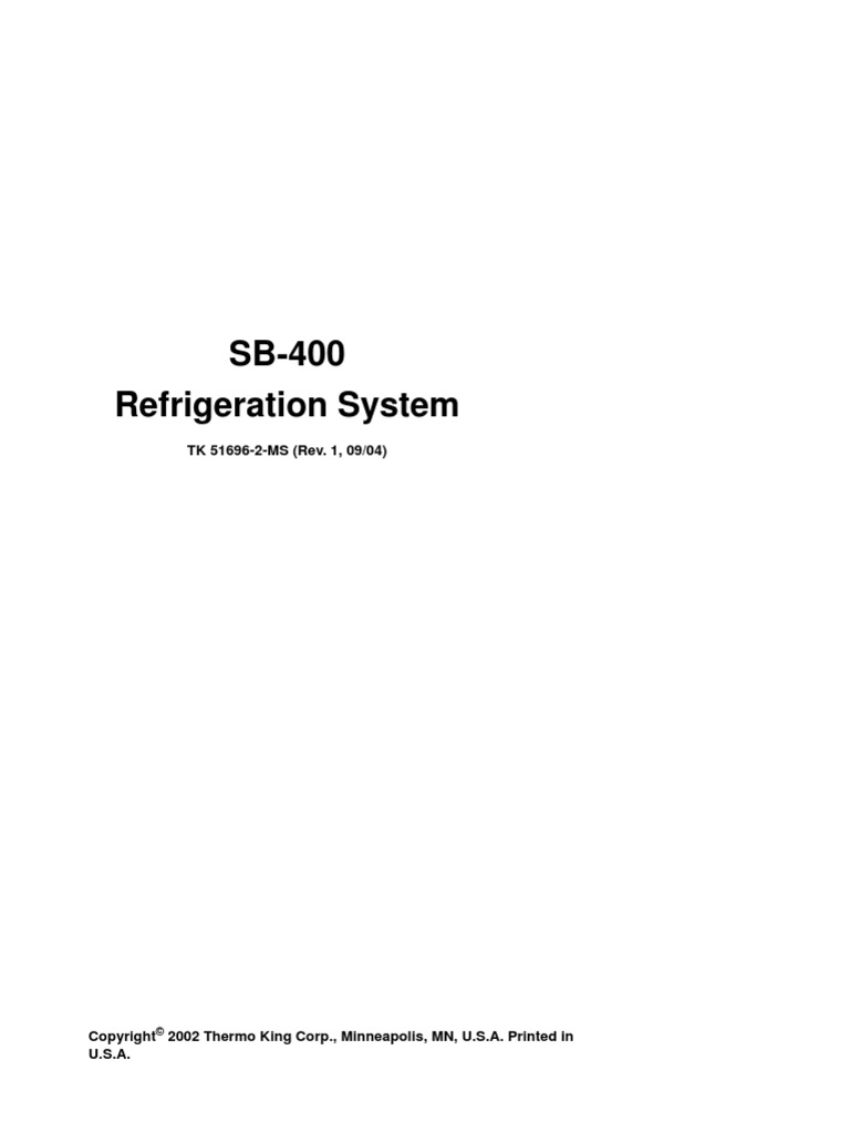 Thermo King | PDF | Valve | Building Engineering
