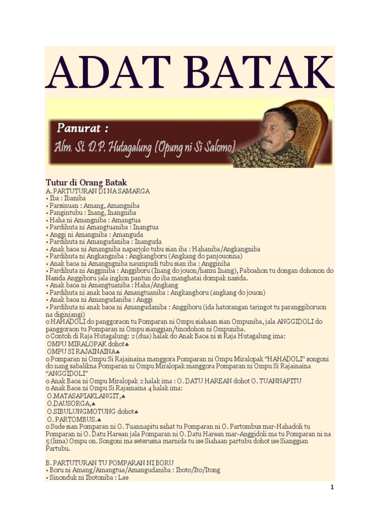 ADAT BATAK