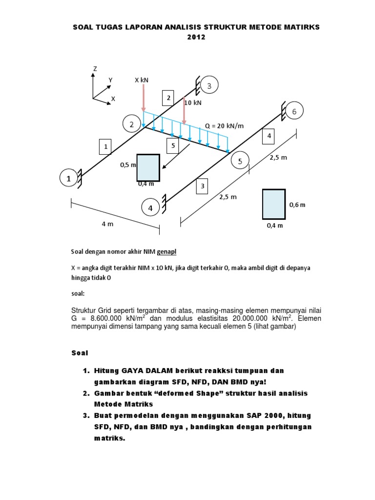 Analisis Struktur Metode Matriks 2012 | PDF