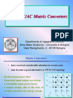 Direct AC/AC Matrix Converters