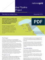 River Humber Pipeline Information Leaflet Dec 2012