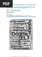 Incorporating Dogme ELT in the Classroom Handout
