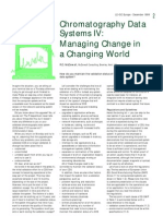 Chromatography Data Systems IV: Managing Change in A Changing World