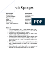 Fruit Sponges
