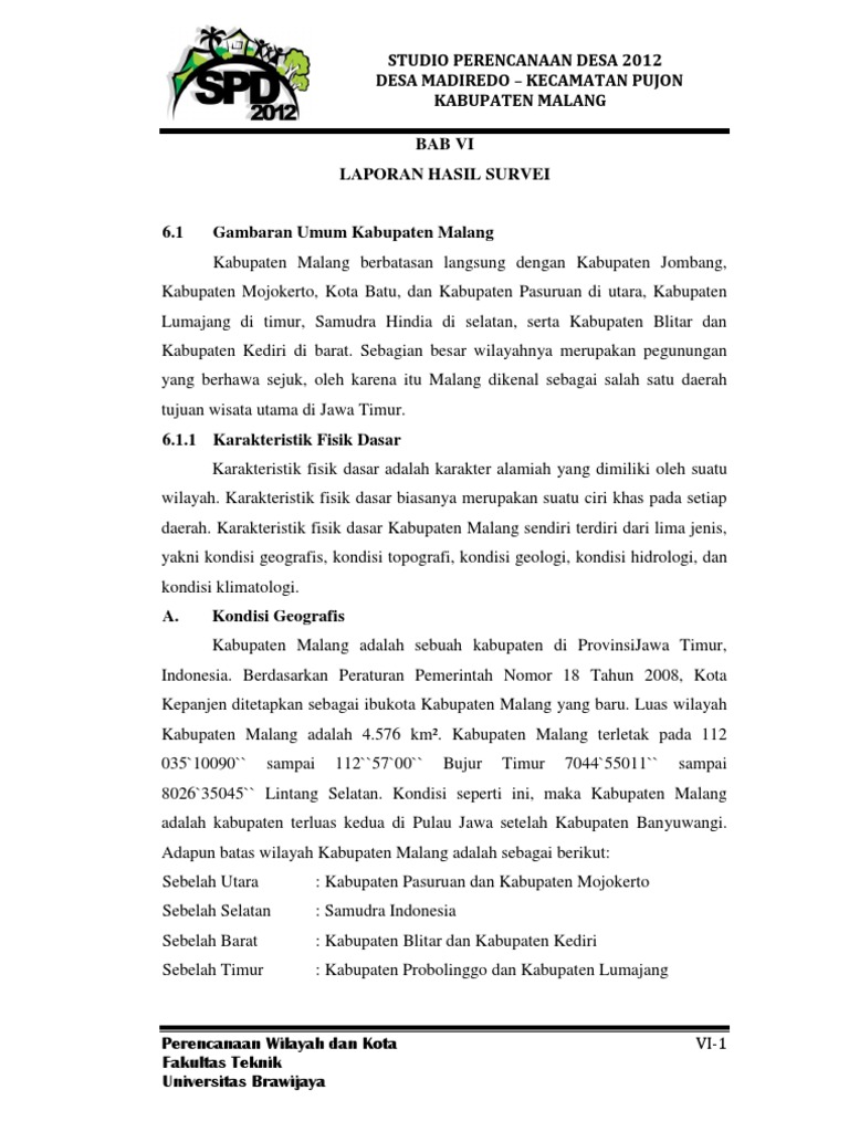 Contoh Laporan Hasil Survey Lapangan