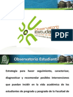Observatorio Estudiantil Facultad de Medicina Udea 2012