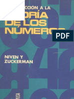 Introducción a la Teoría de los Números - Niven I, Zuckerman H