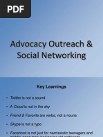 Advocacy Outreach and Social Networking - Chris Ward