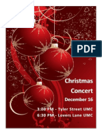 Christmas Concert Flyer 2012