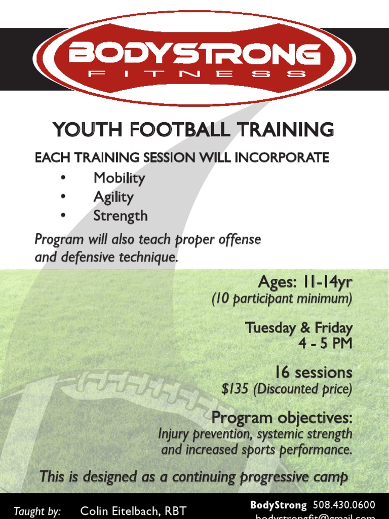 Youth Football Training Program 11-14 | PDF
