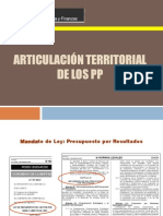 Articulacion de Cadenas Productivas Con Enfoque Territorial