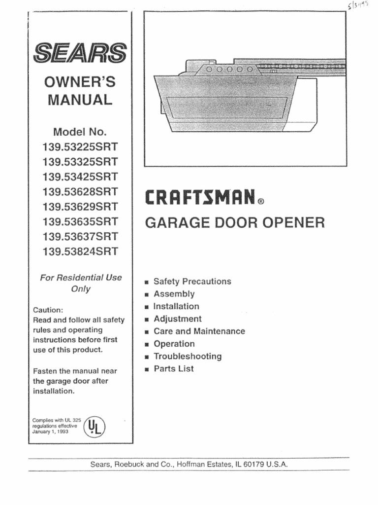 Garage Door Manual PDF Screw Door