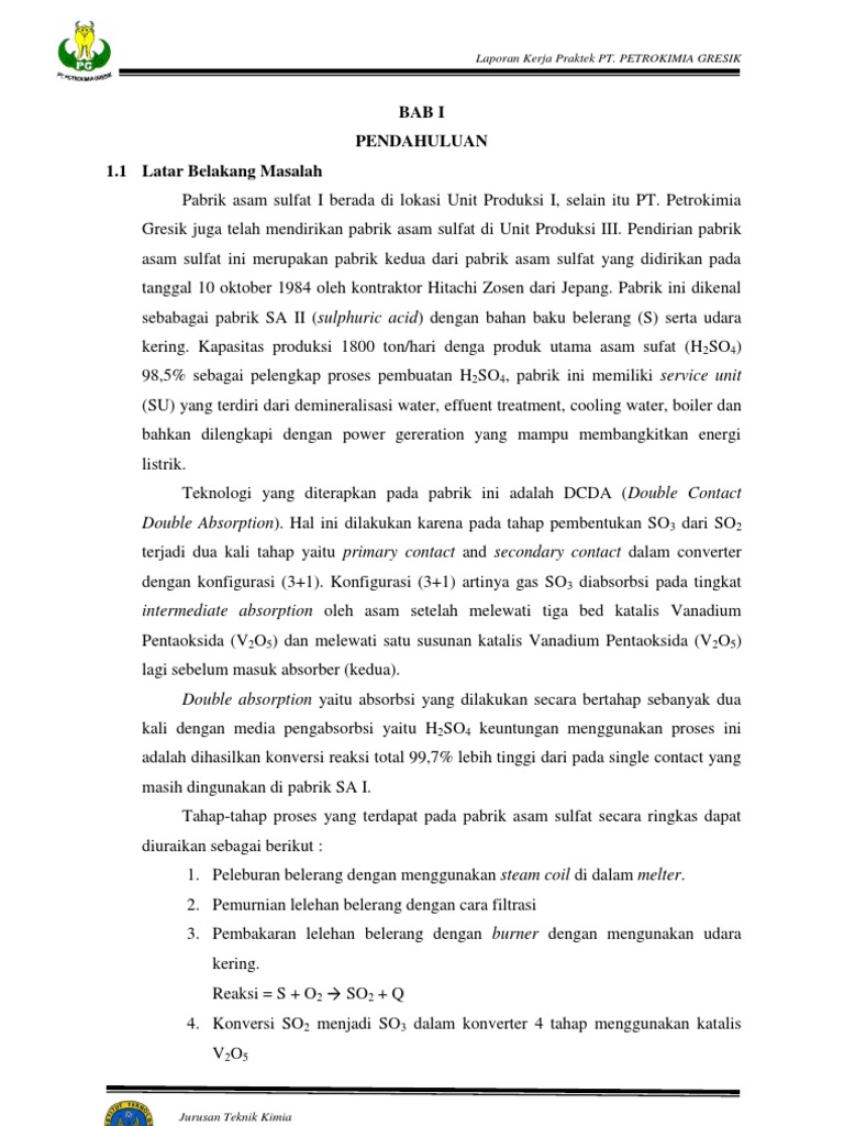 Tugas Khusus KP (Eveluasi Absorber) | PDF
