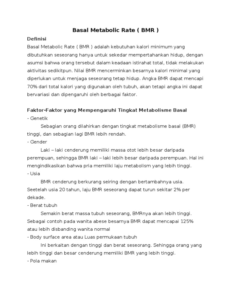 BMR | PDF