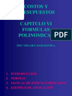Costos y Presupuestos - Cap Vi - Formulas Polinomicas (r1)