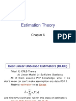 Estimation Theory Estimation Theory