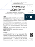 Quantitative Risk Analysis As A Supporting Tool For Safety Protocols at Multi-Functional Urban Locations