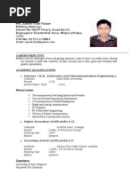 Resume of Zaved Fuad