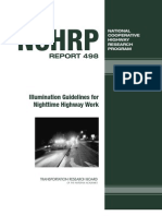 Illumination Guidelines for Nighttime Highway Work