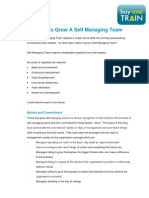 How to Grow a Self Managing Team