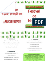 Programa Festival de Navidad de Infantil 2012-13