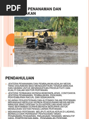 Jentera Penanaman Dan Pembajakan Slide Pdf