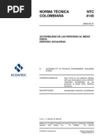 NTC 4140: Accesibilidad en Edificios | PDF | Ciencia y Tecnología ...