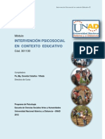 MODULO Intervención Psicosocial en El Contexto Educativo 2012-1