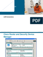 Using The Cisco SDM: LAN Connections
