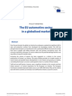 The EU Automotive Sector in A Globalised Market