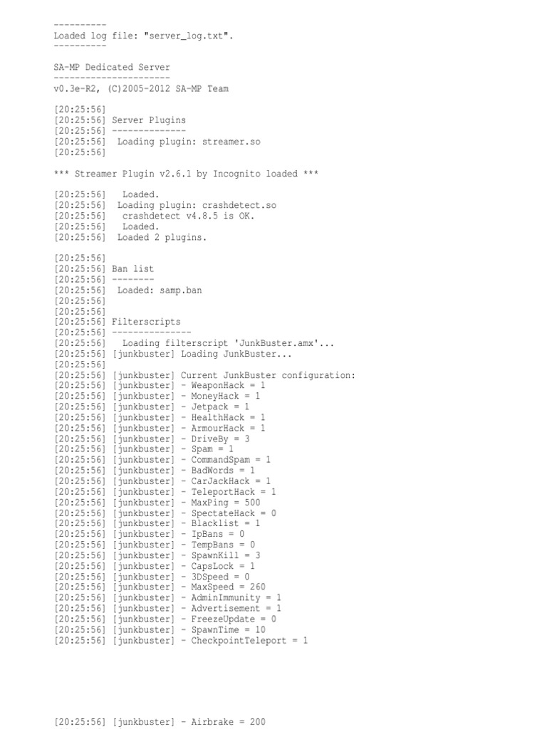 Server Log | PDF | Array Data Structure | Software