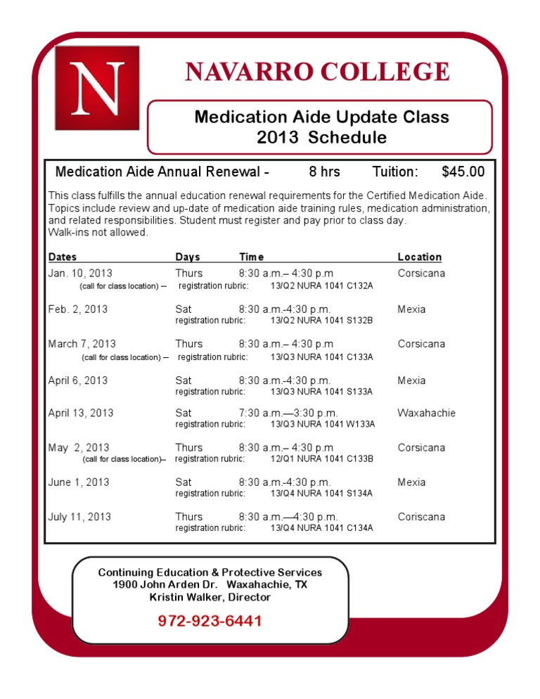 Certified Medication Aide Renewal PDF