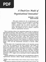 Daft A dual core model of organizational innovation (1978)