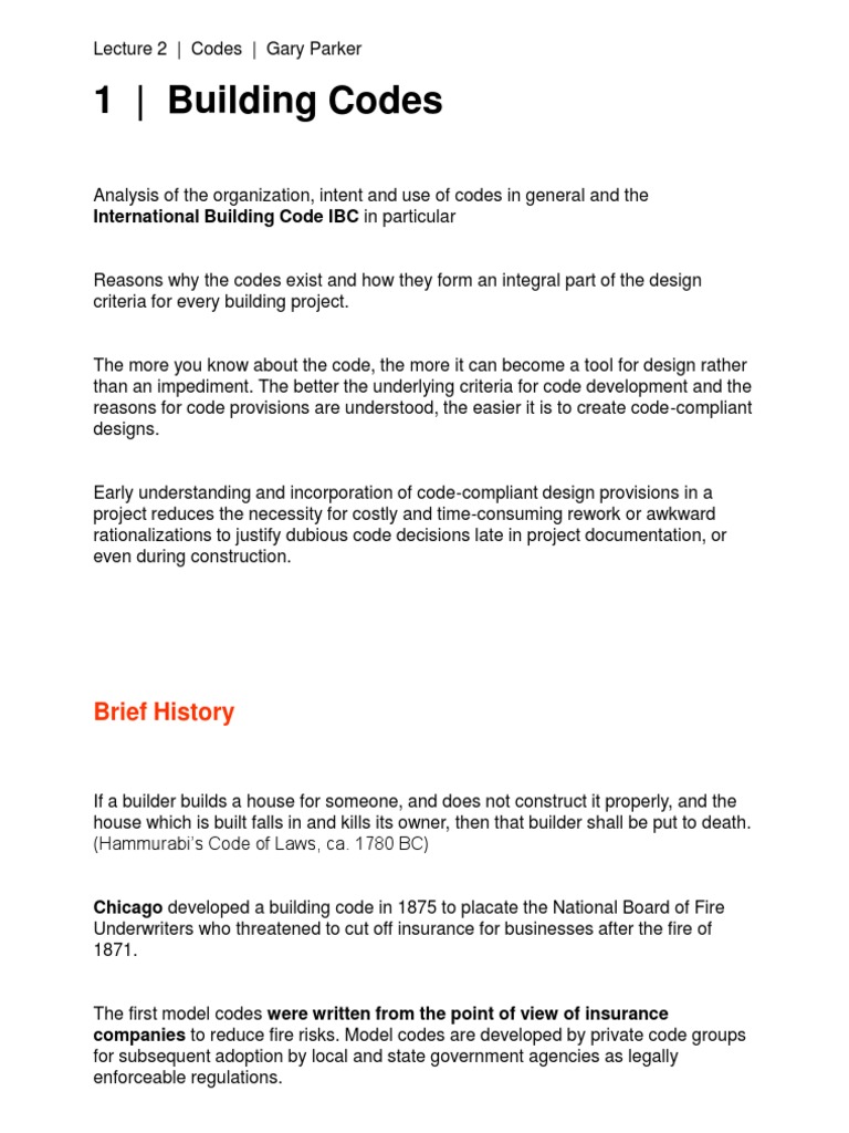 Building Code PDF Building Code Fires