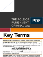 Role of Punishment and Society