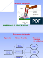 Processos de ligação - Soldadura por arco eléctrico e TIG