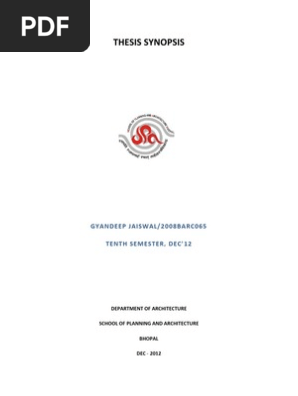 thesis synopsis